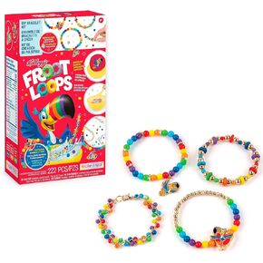 Make It Real: Kellogg's Cearlsly Cute - Frosted Flakes - DIY Bracelet Kit, 183 pcs, Tony The Tiger Charms, Create 4 Cereal Themed Bracelets, Tweens, Girls & Kids Ages 8+