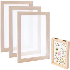 SUPERFINDINGS 3pcs Wooden Paper Making Papermaking Mould Frame Screen Tools Rectangle Screen Printing Frame for DIY Paper Handcraft Craft