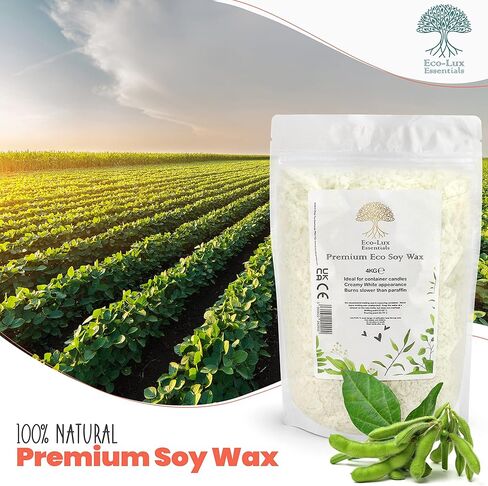 Eco-Lux Essentials 8.8lb Premium Eco Soy Wax, White, 8.8lb in Kuwait