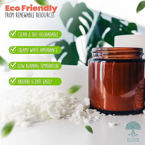 Eco-Lux Essentials 8.8lb Premium Eco Soy Wax, White, 8.8lb in Kuwait