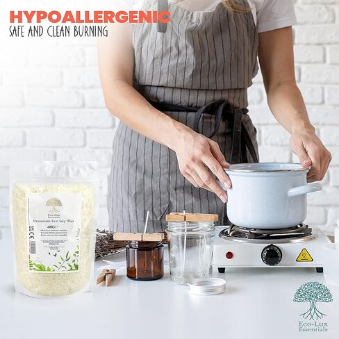 Eco-Lux Essentials 8.8lb Premium Eco Soy Wax, White, 8.8lb in Kuwait
