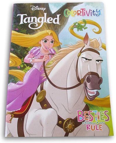 Tangled Rapunzel ''Besties Rule'' Coloring Fun & Activity Book - 64 Pages in Saudi Arabia
