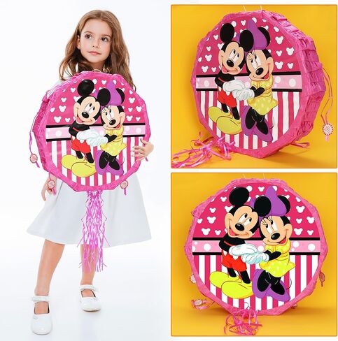 Cartoon Mouse Pinata with Blindfold, Bat and Filler, Mouse Pinata Set perfect for Birthday Party Baby Shower Decoration Fiesta Anniversary Celebration in Kuwait