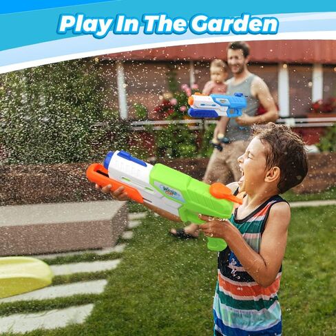 مسدسات مائية جامبو 1200 سي سي، مسدس ماء قوي رائع للاطفال والكبار، مسدسات قاذفة مائية، العاب حمام سباحة للشاطئ والحديقة والشاطئ والصيف، لعبة ممتعة للاطفال الاولاد والبنات in Kuwait
