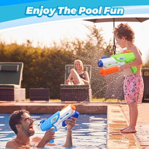مسدسات مائية جامبو 1200 سي سي، مسدس ماء قوي رائع للاطفال والكبار، مسدسات قاذفة مائية، العاب حمام سباحة للشاطئ والحديقة والشاطئ والصيف، لعبة ممتعة للاطفال الاولاد والبنات in Kuwait