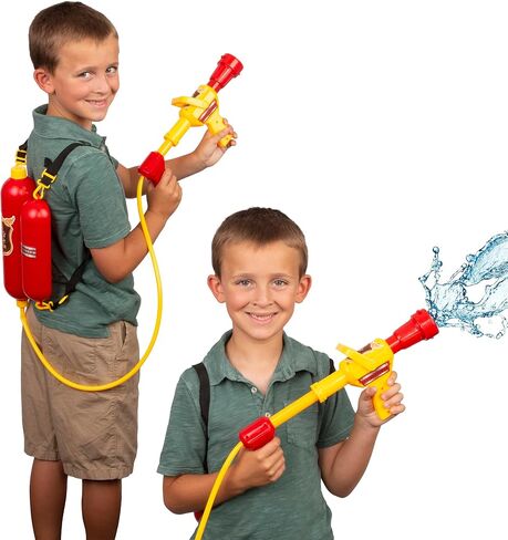 Tigerdoe - Water Blaster for Kids 2 Pack– Water Backpack Squirt Toy – Water Fight Supplies - Fireman Water Toy - Firefighter Water Sprayer in Kuwait