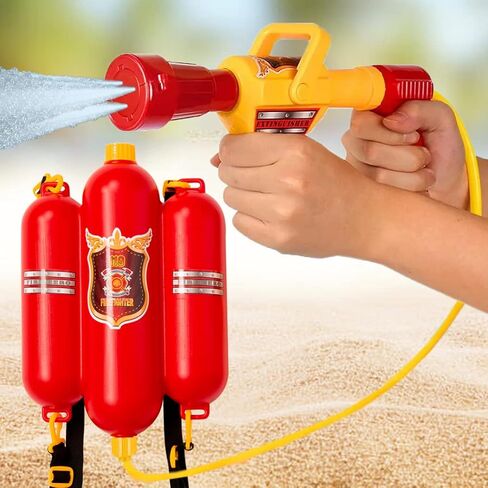 Tigerdoe - Water Blaster for Kids 2 Pack– Water Backpack Squirt Toy – Water Fight Supplies - Fireman Water Toy - Firefighter Water Sprayer in Kuwait