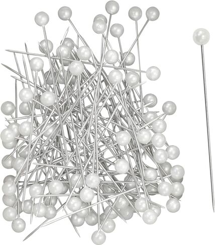 Iconikal Corsage Boutonniere Pins, Round White Pearl Head, 270-Count in Saudi Arabia