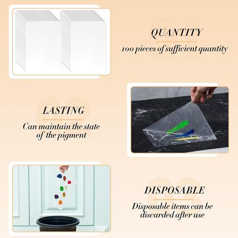 جيتيك باليت مبللة للمصغرات مع ورق باليت واسفنجات مبللة مكونة من طبقتين مع غطاء تبقى رطبة للطلاء، تحافظ على الدهانات رطبة ومنعشة، 107 قطعة in Kuwait