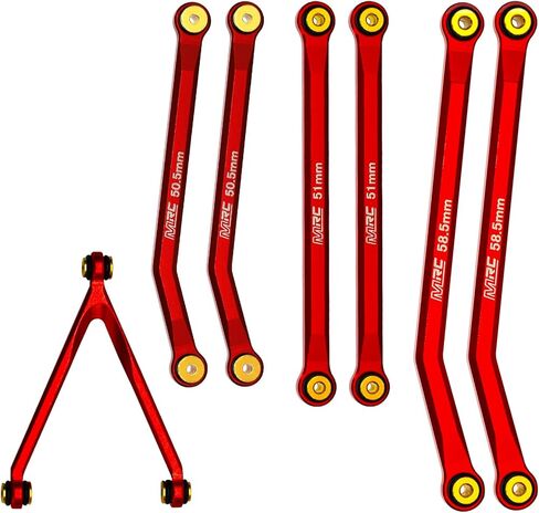 مجموعة وصلات التخليص العالية MRC SCX24 من مجموعة وصلات هيكل سبيكة CNC لسيارة SCX24 C10 JLU AXI00002 AXI00001 Bronco Axial 1/24 RC الزاحفة (تيتانيوم) in Kuwait