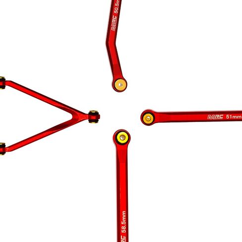 مجموعة وصلات التخليص العالية MRC SCX24 من مجموعة وصلات هيكل سبيكة CNC لسيارة SCX24 C10 JLU AXI00002 AXI00001 Bronco Axial 1/24 RC الزاحفة (تيتانيوم) in Kuwait