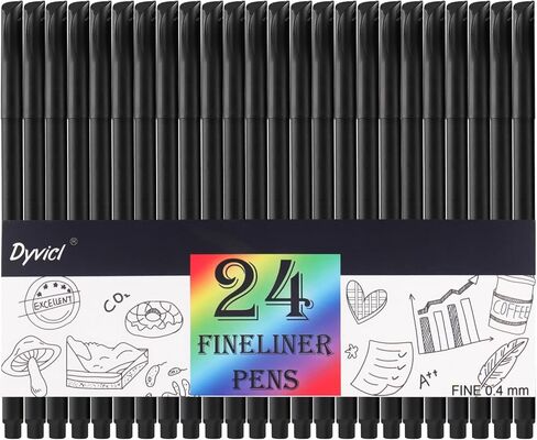 Dyvicl Fineliner Pens Fine Point Pens, 100 Colors 0.4mm Fineliner Color Pen Set Fine Point Markers Fine Tip Drawing Pens for Journaling Writing Note Taking Calendar Adult Coloring in Saudi Arabia