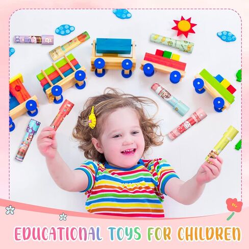 48 Pcs Kaleidoscopes, Vintage Classic Kaleidoscope Toys Educational Party Favors for Stock Stuffers Bag Fillers for Boys and Girls Birthday and School Carnival Prizes, Random Patterns (Cute Style) in Kuwait