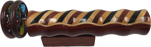 Kaleidoscope in Solid Padauk Wood, Inlaid Padauk, Jalnleem and Ebony, 7 Inch Barrel, Solid Wood Double Jeweled Wheels. Handcrafted in U S A! in Kuwait
