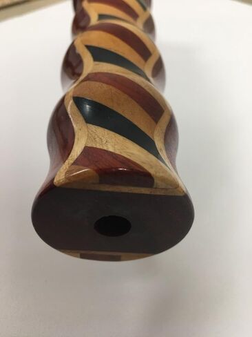 Kaleidoscope in Solid Padauk Wood, Inlaid Padauk, Jalnleem and Ebony, 7 Inch Barrel, Solid Wood Double Jeweled Wheels. Handcrafted in U S A! in Kuwait