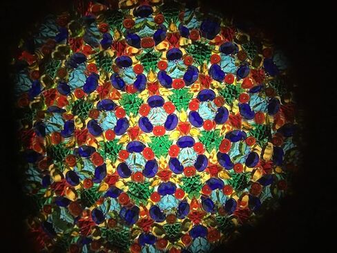 Kaleidoscope in Solid Padauk Wood, Inlaid Padauk, Jalnleem and Ebony, 7 Inch Barrel, Solid Wood Double Jeweled Wheels. Handcrafted in U S A! in Kuwait