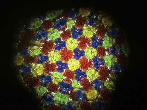 Kaleidoscope in Solid Padauk Wood, Inlaid Padauk, Jalnleem and Ebony, 7 Inch Barrel, Solid Wood Double Jeweled Wheels. Handcrafted in U S A! in Kuwait