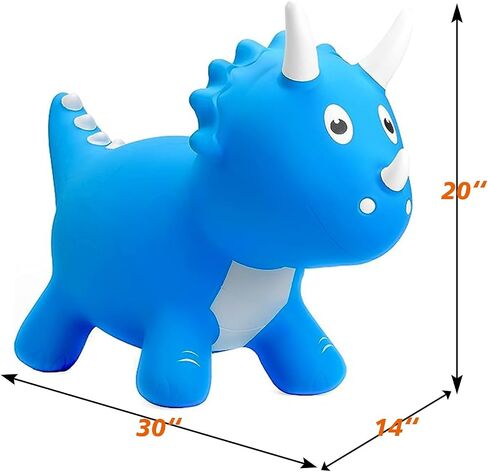 ZHUYNXIR Inflatable Bouncy Horse Toy,Kid Jumping Horse Toy, Kid Favorite Jumping Toy.Perfect for Birthday, Bouncy Horse Brown. in Kuwait