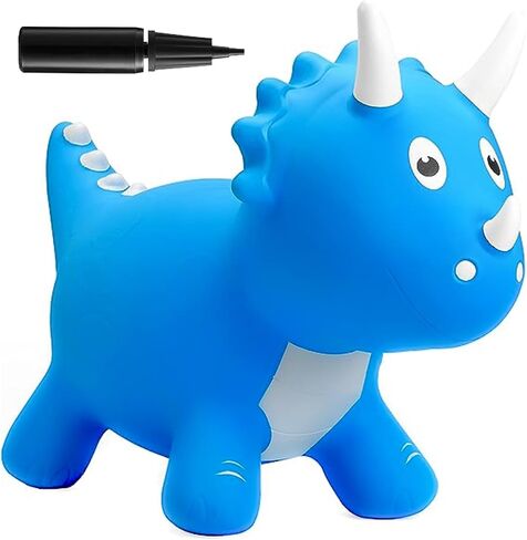ZHUYNXIR Inflatable Bouncy Horse Toy,Kid Jumping Horse Toy, Kid Favorite Jumping Toy.Perfect for Birthday, Bouncy Horse Brown. in Kuwait