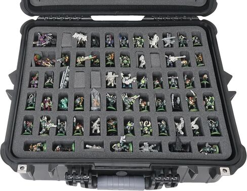 حقيبة حمل ذات هيكل صلب مصغر من Case Club 184 - تناسب Warhammer 40k وDND وBattletech وCitadel والمزيد! ستنظم حقيبة السفر والتخزين العسكرية هذه التي يمكن وضعها على الطاولة مجموعة D&D وWarhammer 40k in Saudi Arabia