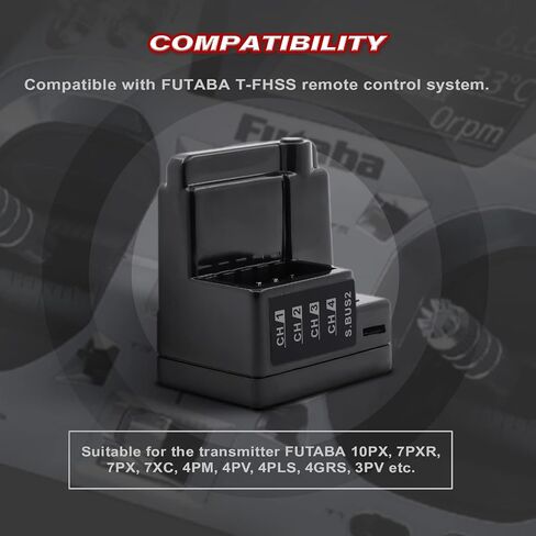 ARX-482R 4CH FHSS Internal Antenna Receiver Compatible with FH3/FH4T (ARX-482R) in Kuwait