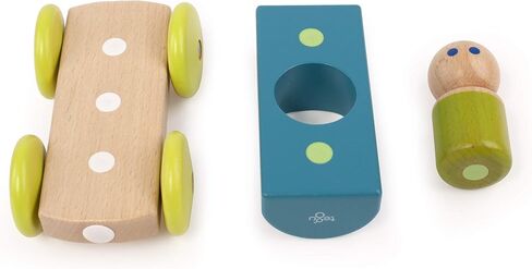 3 Piece Tegu Magnetic Racer Building Block Set, Blue Big Top in Kuwait