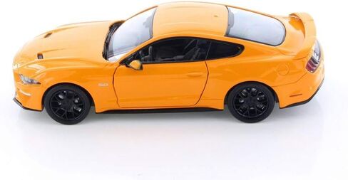 2018 Ford Mustang GT 5.0 Orange with Black Wheels 1/24 Diecast Model Car by Motormax 79352or in Saudi Arabia