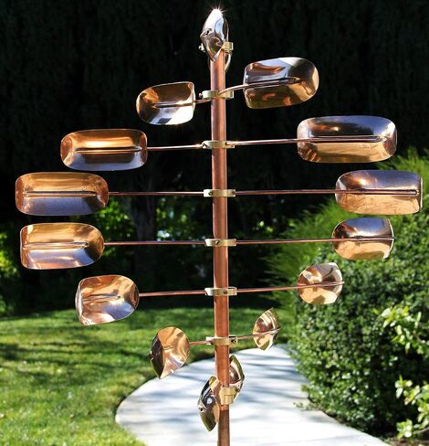 Stanwood Wind Sculpture Kinetic Copper Wind Spinner - Lucky 8 Twirler in Saudi Arabia