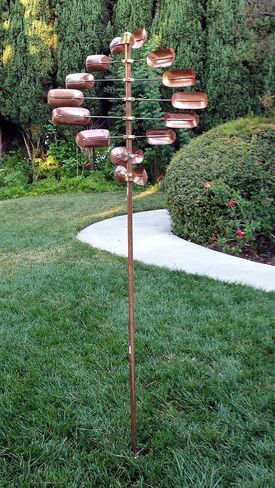 Stanwood Wind Sculpture Kinetic Copper Wind Spinner - Lucky 8 Twirler in Saudi Arabia