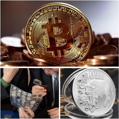 BENECREAT 8 قطع عملات معدنية ذهبية فارغة للنقش بالليزر، أقراص حديدية للعملات المعدنية مقاس 40 مم، ختم معدني دائري فارغ لميداليات تذكارية للسفر في عيد الميلاد بنفسك in Kuwait