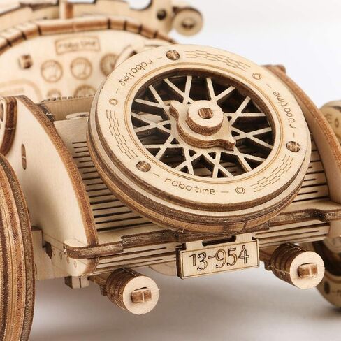 ROKR 3D Wooden Puzzle-Mechanical Car Model-Self Building Vehicle Kits-Brain Teaser Toys-Best Gift for Adults and Kids on Birthday/Christmas Day (Grand Prix Car) in Saudi Arabia