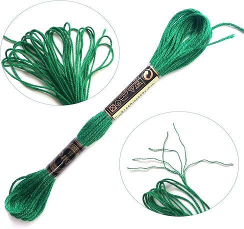 Embroidery Floss 30 Skeins Cross Stitch Threads Friendship Bracelets Floss with 10 Pcs Floss Bobbins and 2 Pcs Needle Threader (Blue) in Kuwait