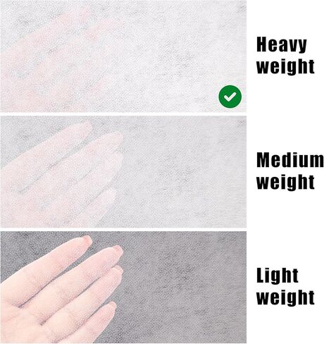 واجهة قابلة للانصهار من القطن المنسوج، 11.6 بوصة × 30 ياردة، حديد متوسط ​​الوزن غير منسوج على واجهة بوليستر أحادية الجانب لبلوزات القمصان، مستلزمات الحرف اليدوية (أبيض متوسط ​​الوزن) in Kuwait