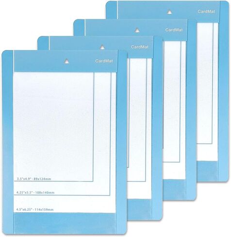 4 قطع من سجادة البطاقات لـ Cricut Joy مقاس 4.5 × 6.25 بوصة حصيرة بطاقة لاصقة لزجة باللون الأزرق لقطع الكريكيت ملحقات بديلة لـ Cricut Joy in Kuwait