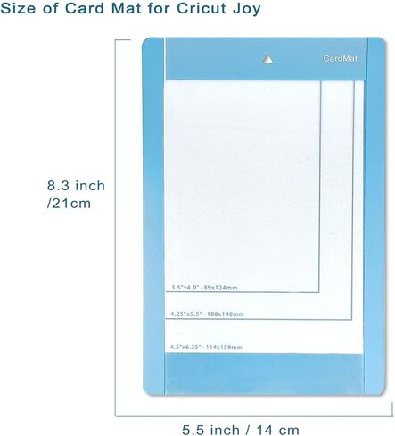 4 قطع من سجادة البطاقات لـ Cricut Joy مقاس 4.5 × 6.25 بوصة حصيرة بطاقة لاصقة لزجة باللون الأزرق لقطع الكريكيت ملحقات بديلة لـ Cricut Joy in Kuwait