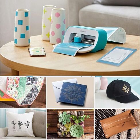 4 قطع من سجادة البطاقات لـ Cricut Joy مقاس 4.5 × 6.25 بوصة حصيرة بطاقة لاصقة لزجة باللون الأزرق لقطع الكريكيت ملحقات بديلة لـ Cricut Joy in Kuwait