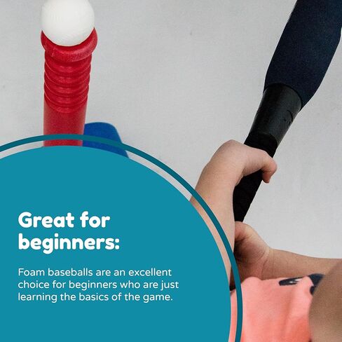 كرة البيسبول الإسفنجية الناعمة من فور براذرز | كرة بديلة لـ Little Tikes T-Ball وFisher-Price Triple Hit in Kuwait