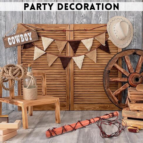 Wood Baseball Bat and Fake Barbed Wire Set, 25.2 Inch Wooden Ball Bat Wood Bats Plastic Barb Wire Decoration Prop for Halloween Cosplay Cowboy Party Decoration (Red Wire) in Saudi Arabia