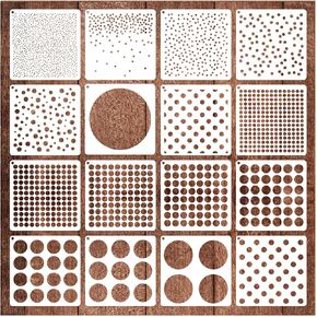 12 Pieces Brick Stencil Template, 6" x 6" Brick Wall Stencil Reusable Crafts Stencils for DIY Crafts Cookie Cake Journaling Scrapbooking Card Making Airbrushing Painting or Mixed Media (12-Brick) in Kuwait