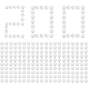 Little Valentine Glow at Dark 200-Round Refill Pack for Nerf Hyper-White in Kuwait