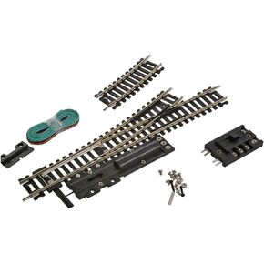 Life Like Code 100 Radius Remote-Control Left Hand Turnout Toy, Silver, 18