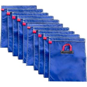 Hullaballoo Durable Vinyl Sand Bags, Outdoor Indoor Anchor Safety Product for Inflatable Bounce House, Water Slides, Canopies and Tents, Holds 50 Pound Capacity, 4 Pack in Kuwait
