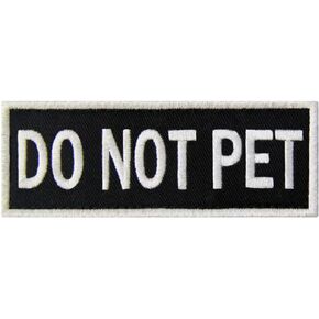 Service Dog in Training Vests/Harnesses Patch Embroidered Badge Fastener Hook & Loop Emblem, 6 X 2 Inches