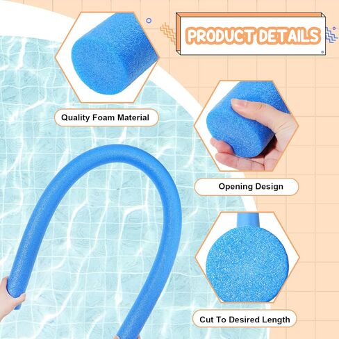 Yaomiao 55 Inch Bulk Pool Noodles Jumbo Foam Pool Noodles in The Swimming Pool Colorful Thick Noodles for Adults Floating and School Craft Projects in Saudi Arabia