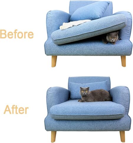 مقبض وسادة أريكة ملفوف غير قابل للانزلاق للحفاظ على وسائد الأريكة من الانزلاق، شريط لاصق ذاتي اللصق لوسادة الأريكة (10 سم × 3 متر، أسود) in Kuwait