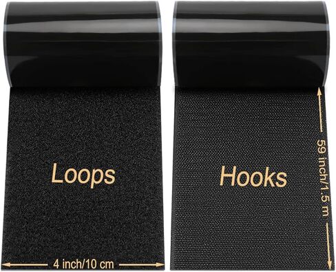 مقبض وسادة أريكة ملفوف غير قابل للانزلاق للحفاظ على وسائد الأريكة من الانزلاق، شريط لاصق ذاتي اللصق لوسادة الأريكة (10 سم × 3 متر، أسود) in Kuwait