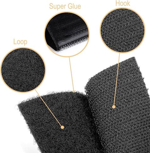 مقبض وسادة أريكة ملفوف غير قابل للانزلاق للحفاظ على وسائد الأريكة من الانزلاق، شريط لاصق ذاتي اللصق لوسادة الأريكة (10 سم × 3 متر، أسود) in Kuwait