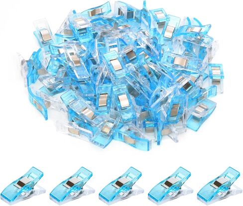 سيرت باي مجموعة مشابك خياطة مكونة من 200 قطعة، مشابك للخياطة واللحاف والحرف اليدوية والحياكة، مناسبة أيضًا لمشابك القماش ومشابك الورق ومشابك بليندر in Saudi Arabia