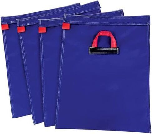 Hullaballoo Durable Vinyl Sand Bags, Outdoor Indoor Anchor Safety Product for Inflatable Bounce House, Water Slides, Canopies and Tents, Holds 50 Pound Capacity, 10 Pack in Saudi Arabia