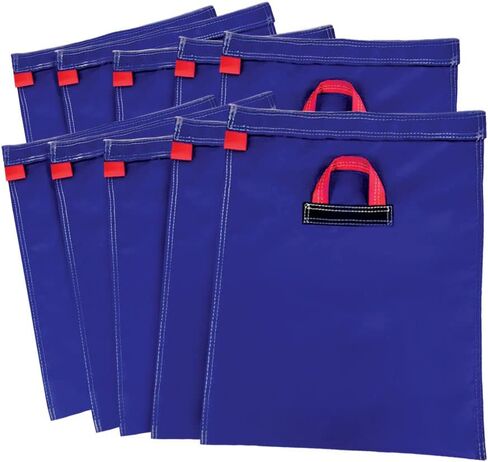 Hullaballoo Durable Vinyl Sand Bags, Outdoor Indoor Anchor Safety Product for Inflatable Bounce House, Water Slides, Canopies and Tents, Holds 50 Pound Capacity, 10 Pack in Saudi Arabia